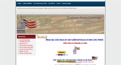 Desktop Screenshot of commonsensecampaign.org
